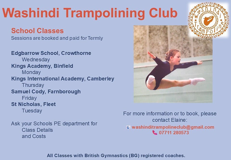Washindi Trampoline Club in Crowthorne